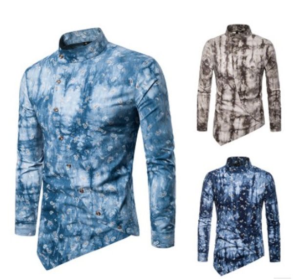 designer men shirt slim fit fashion animal printed oblique button mens dress shirts camisa social masculina long sleeve shirt men clothes, White;black
designer men shirt slim fit fashion animal printed oblique button mens dress shirts camisa social masculina long sleeve shirt men clothes, White;black
