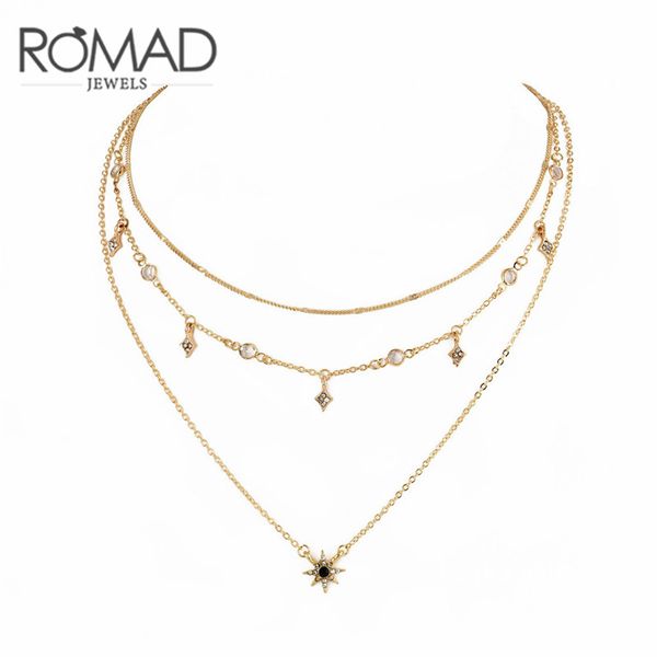 romad multi layer star crystal necklace for women chain chokers necklace boho layering chokers girl gift fashion jewelry r4, Silver
romad multi layer star crystal necklace for women chain chokers necklace boho layering chokers girl gift fashion jewelry r4, Silver
