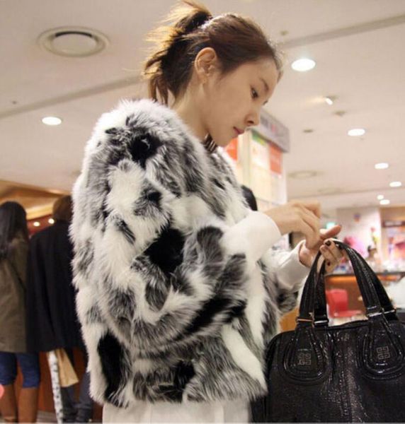 autumn and winter new women fur coat korean slim black and white mixed imitation fur short fashion
autumn and winter new women fur coat korean slim black and white mixed imitation fur short fashion