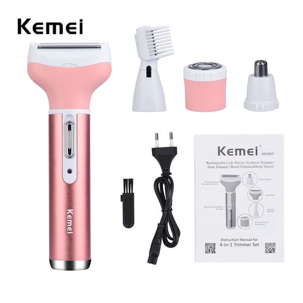kemei 4in1 kit lady shaver epilator nose beard trimmer recortadora de depilacion nasal removal machine km-6637 xyhtw
kemei 4in1 kit lady shaver epilator nose beard trimmer recortadora de depilacion nasal removal machine km-6637 xyhtw