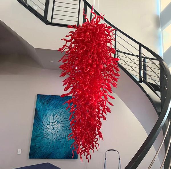 large diy hand blown red lamps chandeliers pendants drop stair spiral crystal chandelier on sale
large diy hand blown red lamps chandeliers pendants drop stair spiral crystal chandelier on sale