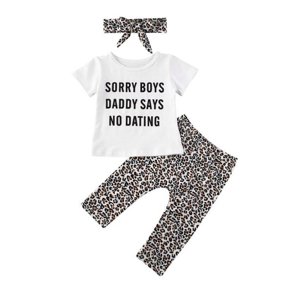 newborn baby girl boys clothes sets 0-24m letter short sleeve t-shirt leopard print pants outfits, White
newborn baby girl boys clothes sets 0-24m letter short sleeve t-shirt leopard print pants outfits, White