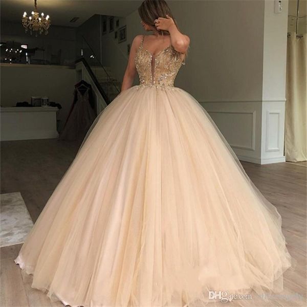2020 gold sequined prom dresses spaghetti straps ball gown beaded debutante masquerade vestidos de birthday sweet 16 quinceanera gowns, Black
2020 gold sequined prom dresses spaghetti straps ball gown beaded debutante masquerade vestidos de birthday sweet 16 quinceanera gowns, Black