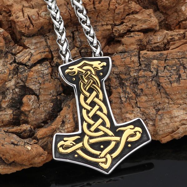 nordic viking mjolnir thor hammer jormungand ожерелье из нержавеющей стали двойной цвет с подарочной сумкой valknut, Silver
nordic viking mjolnir thor hammer jormungand ожерелье из нержавеющей стали двойной цвет с подарочной сумкой valknut, Silver