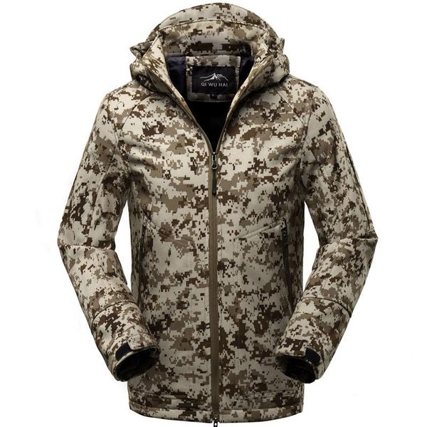 outdoor hiking camping waterproof jacket clothing windproof polyester coats camouflage jacket men hoody softshell jacket, Black;brown
outdoor hiking camping waterproof jacket clothing windproof polyester coats camouflage jacket men hoody softshell jacket, Black;brown
