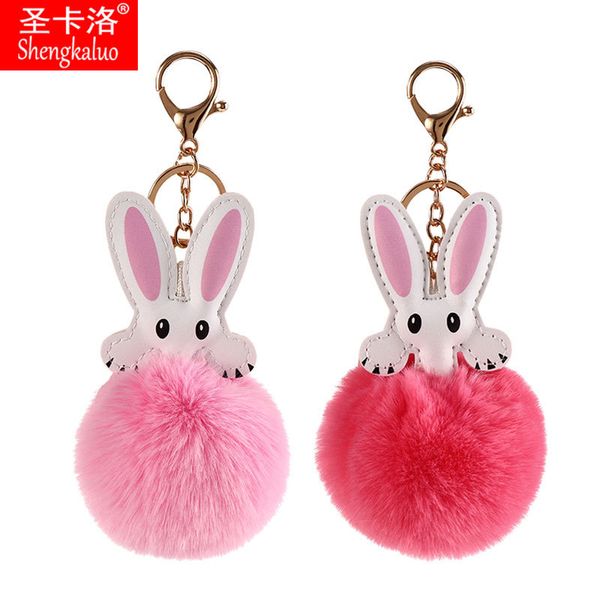 2018 charm plush keychain hanging cute rabbit ears faux fur bags accessories hairy balls pendant key chain women gril key ring, Silver
2018 charm plush keychain hanging cute rabbit ears faux fur bags accessories hairy balls pendant key chain women gril key ring, Silver