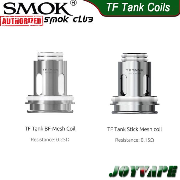 

SMOK TF Tank Катушки Heads BF-Mesh Coil 0.25ohm Стик Mesh 0.15ohm Замена Катушки TF Tank Morph Стик 80W 3шт / уп