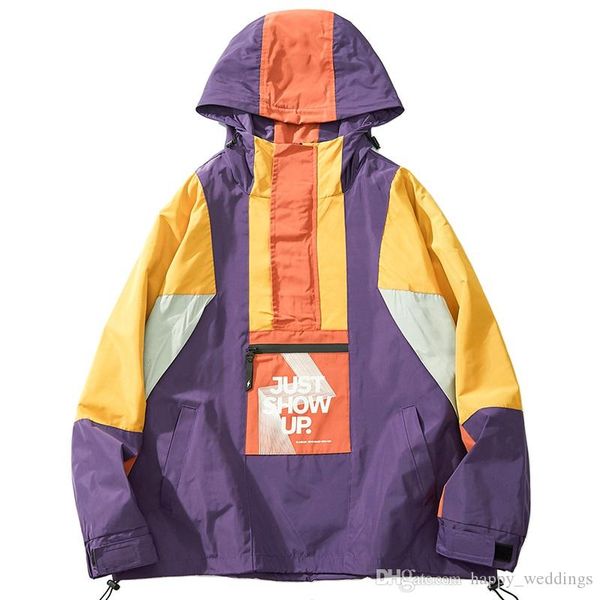 2019 men harajuku hip hop jacket coat streetwear color block hooded windbreaker jacket retro patchwork zip track jacket autumn, Black;brown
2019 men harajuku hip hop jacket coat streetwear color block hooded windbreaker jacket retro patchwork zip track jacket autumn, Black;brown