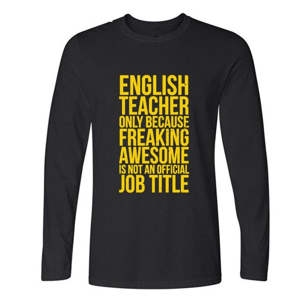 awesome english teacher new funny t shirt men long sleeves hip hop oversized o-neck cotton t shirts, White;black
awesome english teacher new funny t shirt men long sleeves hip hop oversized o-neck cotton t shirts, White;black