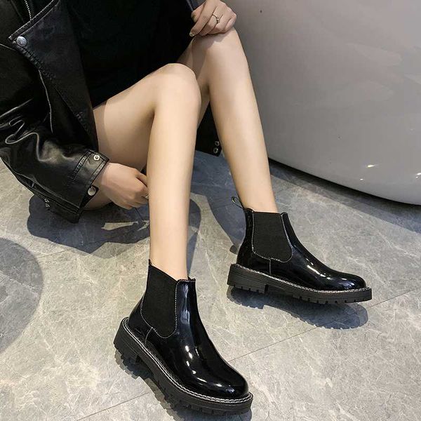 ladies round toe thick bottom shoes black booties women warm plush boots elastic band boots women ankle u11-52
ladies round toe thick bottom shoes black booties women warm plush boots elastic band boots women ankle u11-52
