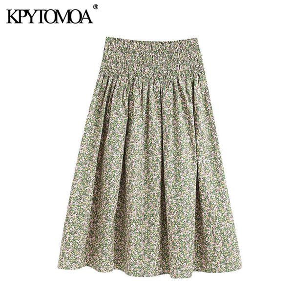 kpytomoa women 2020 chic fashion floral print pleated midi skirt vintage smocked high elastic waist female skirts faldas mujer, Black
kpytomoa women 2020 chic fashion floral print pleated midi skirt vintage smocked high elastic waist female skirts faldas mujer, Black