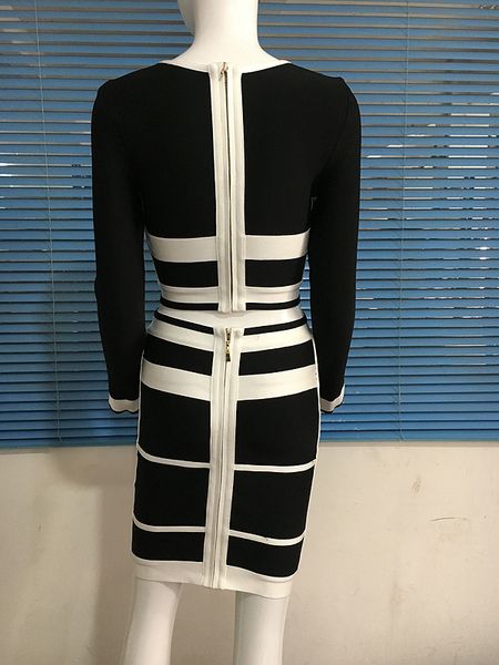 2016 new fashion black and white bandage graphic monochrome two piece ladies' party bodycom bandage dress + suit, White;black
2016 new fashion black and white bandage graphic monochrome two piece ladies' party bodycom bandage dress + suit, White;black