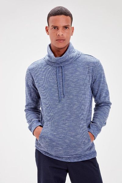 trendyol blue men 's funnel collar long sleeve kangaroo pocket new sweatshirt tmnaw20sw0206, Black
trendyol blue men 's funnel collar long sleeve kangaroo pocket new sweatshirt tmnaw20sw0206, Black