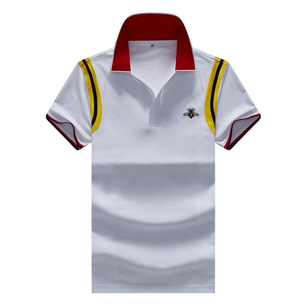 designer polo shirts men clothing embroidered bees cotton t-shirts short sleeve summer mens designer t shirts, White;black
designer polo shirts men clothing embroidered bees cotton t-shirts short sleeve summer mens designer t shirts, White;black