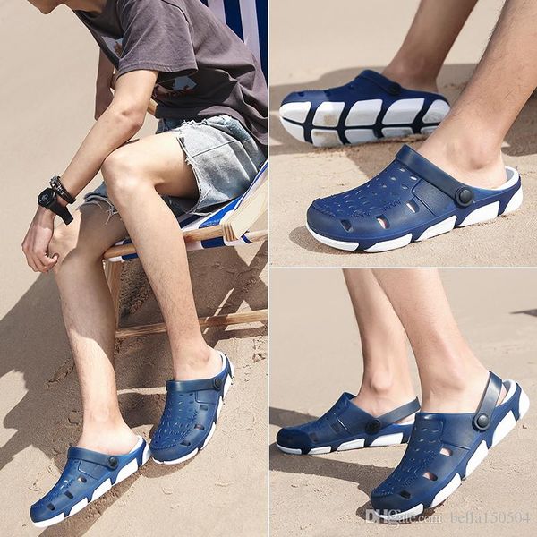 new designer sandals jelly beach sandals men beach slippers male light weight summer eva garden shoes breathable hole mens flip-flops, Black
new designer sandals jelly beach sandals men beach slippers male light weight summer eva garden shoes breathable hole mens flip-flops, Black