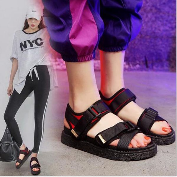 35-402020 spring and summer new sandals female sports flat student sports sandals ladies summer casual, Black
35-402020 spring and summer new sandals female sports flat student sports sandals ladies summer casual, Black