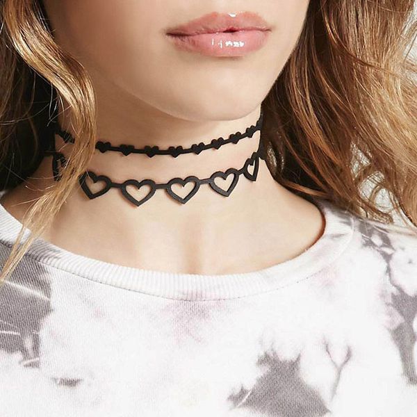 om to match simple heart shape rope chain personality choker necklace for woman girl trendy jewelry x158, Golden;silver
om to match simple heart shape rope chain personality choker necklace for woman girl trendy jewelry x158, Golden;silver