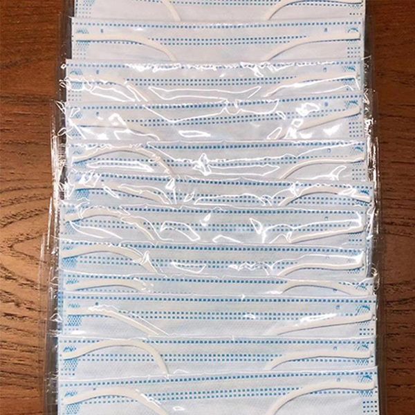 50pcs нетканые одноразовая маска для лица 3 слоя пыленепроницаемый безопасность рабочие маски маски мужчины женщины тест главная очистка лиц