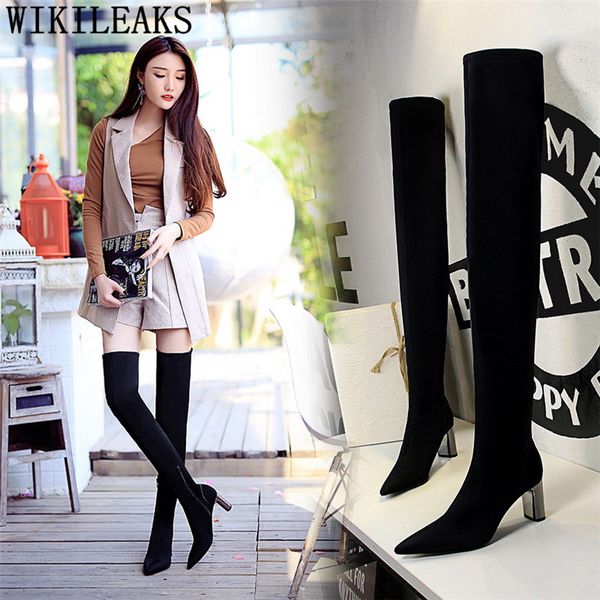 women shoes pointed over the knee boots high heels boots women shoes woman bigtree high zapatos de mujer botas, Black
women shoes pointed over the knee boots high heels boots women shoes woman bigtree high zapatos de mujer botas, Black
