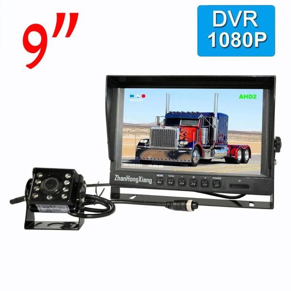 9" ips car rear view dvr monitor system + ahd 1080p 8led ir night vision reverse backup camera kit 4pin for rv bus truck trailer
9" ips car rear view dvr monitor system + ahd 1080p 8led ir night vision reverse backup camera kit 4pin for rv bus truck trailer