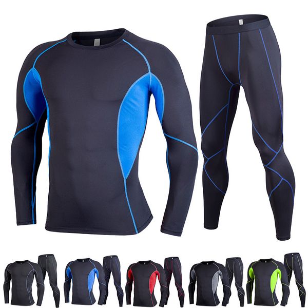 new men quick dry sweat-absorbent sports joggers training gym fitness tracksuits running sets male sport suits running sets, Black;blue
new men quick dry sweat-absorbent sports joggers training gym fitness tracksuits running sets male sport suits running sets, Black;blue
