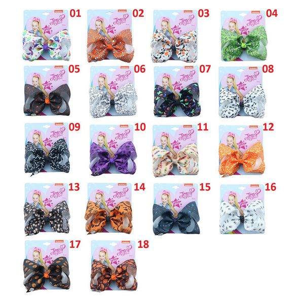 cute 5 inch jojo siwa ribbon bowknot hair clips with card 18 styles halloween pumpkin bones baby girl bows party accessories, Slivery;white
cute 5 inch jojo siwa ribbon bowknot hair clips with card 18 styles halloween pumpkin bones baby girl bows party accessories, Slivery;white