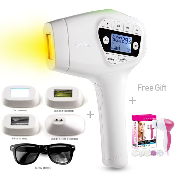 

4 in 1 permanent hair removal ipl hair removal laser epilator device facial hair remover for women man armpit bikini beard legs