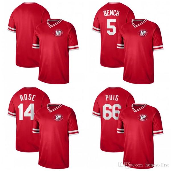 New Cincinnati 66 Yasiel Puig New 5 Johnny Bench 14 Pete Rose Cooperstown Retro Collection Mesh Wordmark V-Neck Reds Baseball News
New Cincinnati 66 Yasiel Puig New 5 Johnny Bench 14 Pete Rose Cooperstown Retro Collection Mesh Wordmark V-Neck Reds Baseball News