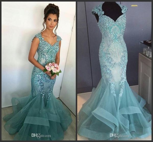 lace beaded 20189new arabic prom dresses cap sleeves mermaid tulle evening dresses vintage formal party gowns 185, Black;red
lace beaded 20189new arabic prom dresses cap sleeves mermaid tulle evening dresses vintage formal party gowns 185, Black;red