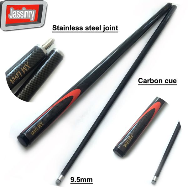 9.5mm black carbon snooker cues 1/2 split stainless steel joint pool billiards cue sticks billiards accessories
9.5mm black carbon snooker cues 1/2 split stainless steel joint pool billiards cue sticks billiards accessories