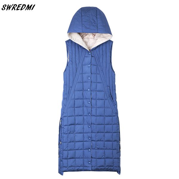 swredmi new women's winter vest hooded blue long waistcoat thick warm jacket coat sleeveless solid drawstring warm vest woman, Black;white
swredmi new women's winter vest hooded blue long waistcoat thick warm jacket coat sleeveless solid drawstring warm vest woman, Black;white