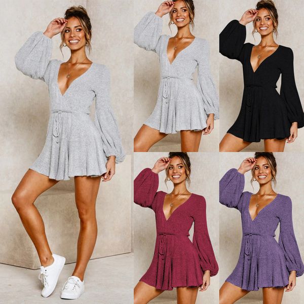 backlakegirls women's v-neck solid color long puffy sleeve cocktail dress loose waist jersey a line mini dress robe vintage, White;black
backlakegirls women's v-neck solid color long puffy sleeve cocktail dress loose waist jersey a line mini dress robe vintage, White;black