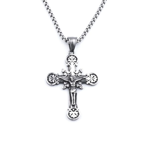 s1395 fashion jewelry jesus cross religious pendant necklace chain cross pendant necklace, Silver
s1395 fashion jewelry jesus cross religious pendant necklace chain cross pendant necklace, Silver
