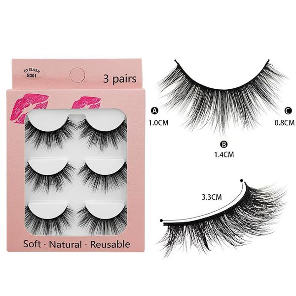 shidishangpin 3 pairs faux mink lashes natural long false eyelashes eye makeup tool hair mink eyelashes extension fake lash
shidishangpin 3 pairs faux mink lashes natural long false eyelashes eye makeup tool hair mink eyelashes extension fake lash