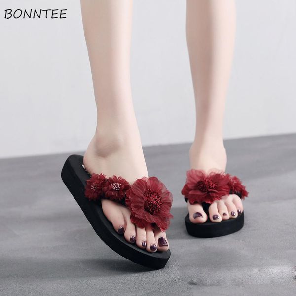 summer slippers women fashion flower high heel beach flip flops outside female sweet simple bohemia shoes wedges womens slipper, Black
summer slippers women fashion flower high heel beach flip flops outside female sweet simple bohemia shoes wedges womens slipper, Black