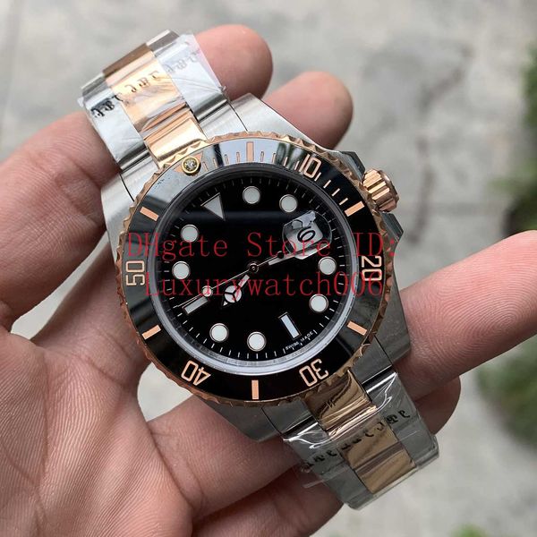 2 tone automatic black dial black ceramic bezel mens watch 316l stainless steel mens watches 40mm high quality, Slivery;brown
2 tone automatic black dial black ceramic bezel mens watch 316l stainless steel mens watches 40mm high quality, Slivery;brown