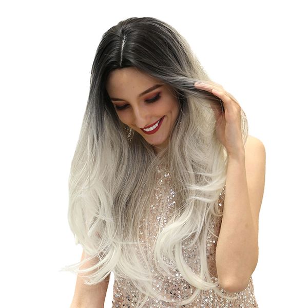 wig long natural wavy middle part synthetic wigs for women, heat resistant 26 inch, Black
wig long natural wavy middle part synthetic wigs for women, heat resistant 26 inch, Black
