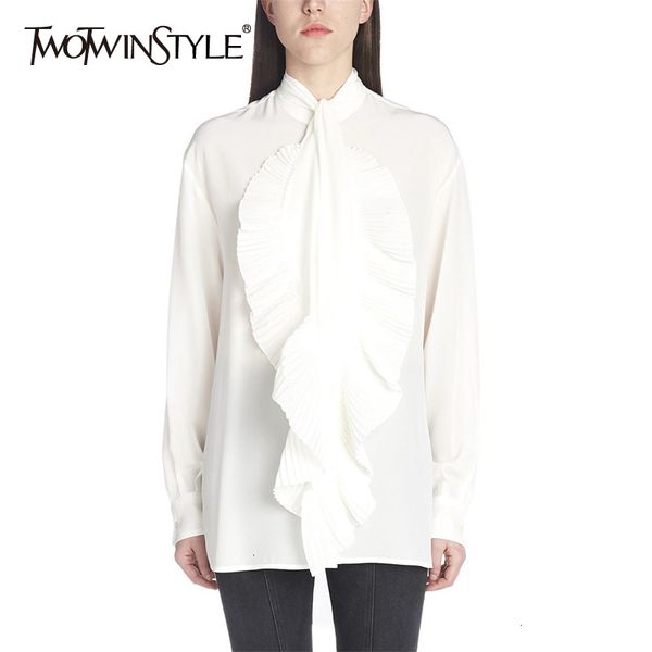 white ruched ruffles women's twotwinstyle blouses turtleneck long sleeve irregular casual autumn shirts female 2020 fashion new
white ruched ruffles women's twotwinstyle blouses turtleneck long sleeve irregular casual autumn shirts female 2020 fashion new