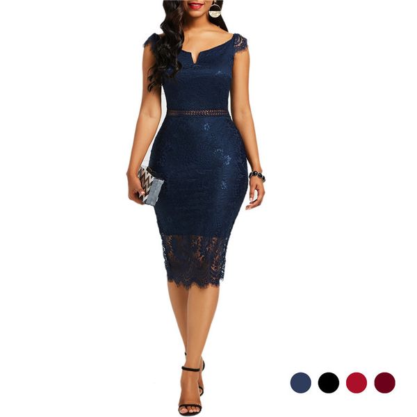 women dress lace hollow backless elegant party chic retro dress black white lace dresses plus size, Black;pink
women dress lace hollow backless elegant party chic retro dress black white lace dresses plus size, Black;pink