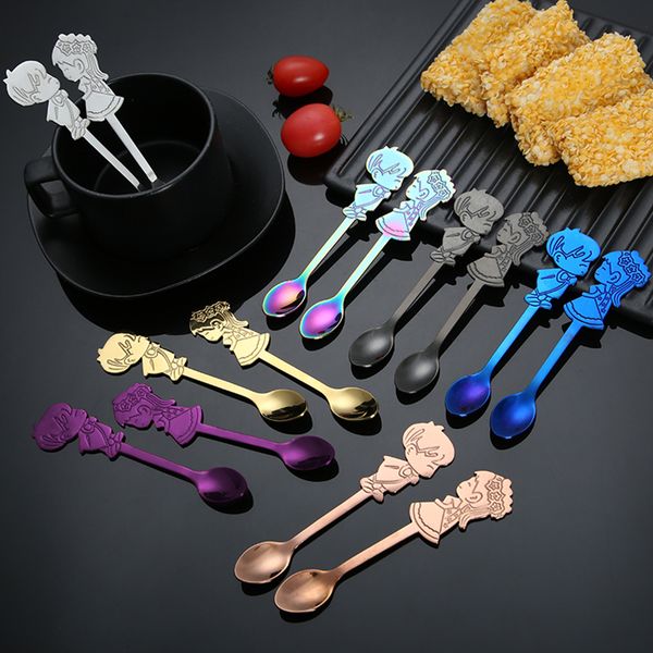 2pcs coffee spoon wedding coffee tea rose gold spoon gift lover dinner tableware kids rainbow gold cake dessert ice cream
2pcs coffee spoon wedding coffee tea rose gold spoon gift lover dinner tableware kids rainbow gold cake dessert ice cream
