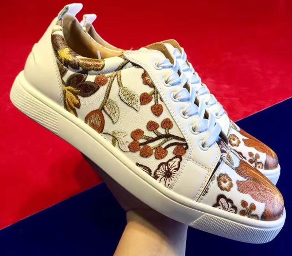 2018 new arrive france red bottom shoes super quality sneakers,genuine leather silk embroidery graffiti originals shoes women men size, Black
2018 new arrive france red bottom shoes super quality sneakers,genuine leather silk embroidery graffiti originals shoes women men size, Black
