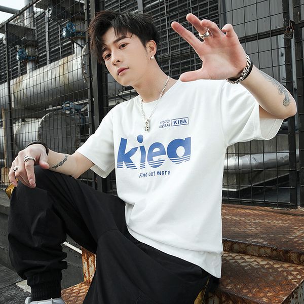summer wear pure cotton xia t-shirt short sleeve t-shirt men's printed trend versatile loose half sleeve base shirt, White;black
summer wear pure cotton xia t-shirt short sleeve t-shirt men's printed trend versatile loose half sleeve base shirt, White;black