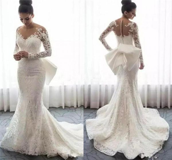full lace mermaid wedding dresses 2019 with deatachable train sheer neck long sleeves appliques saudi arabic wedding gowns bridal dress, White
full lace mermaid wedding dresses 2019 with deatachable train sheer neck long sleeves appliques saudi arabic wedding gowns bridal dress, White