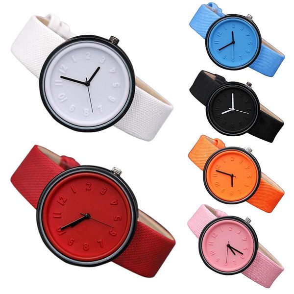2019 couples solid color arabic numerals round dial cloth band analog quartz watch, Slivery;brown
2019 couples solid color arabic numerals round dial cloth band analog quartz watch, Slivery;brown