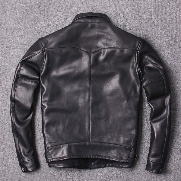 men vintage black genuine cow leather jacket lapel fashion slim fit real leather 100% cowhide jackets male motorcycle biker coat
men vintage black genuine cow leather jacket lapel fashion slim fit real leather 100% cowhide jackets male motorcycle biker coat