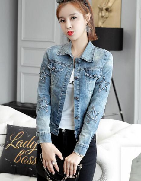 woman spring and autumn europe and the united states new style trend boutique slim personality with casual jeans jacket show thin / s-2xl, Black;brown
woman spring and autumn europe and the united states new style trend boutique slim personality with casual jeans jacket show thin / s-2xl, Black;brown