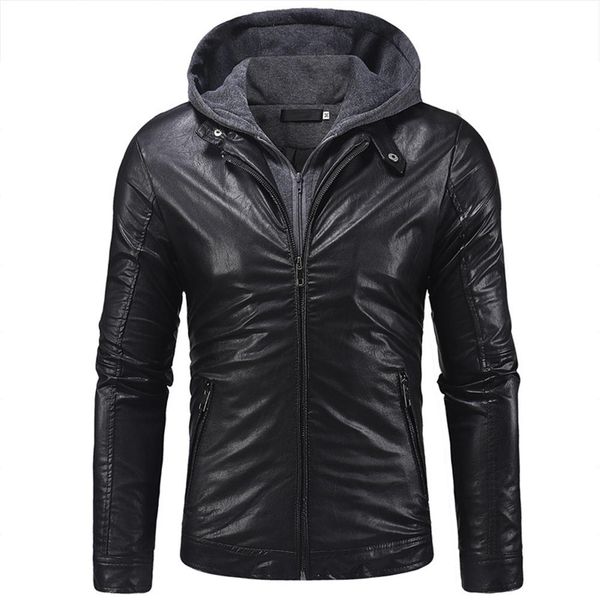 missky men jacket double zipper new men's leather jackets autumn casual motorcycle pu jacket biker leather hoody coats male, Black
missky men jacket double zipper new men's leather jackets autumn casual motorcycle pu jacket biker leather hoody coats male, Black