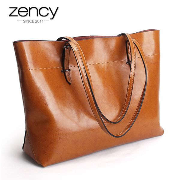 2018 new style brown women handbag 100% genuine leather female shoulder purse ladies black tote bag large capacity shopping bags
2018 new style brown women handbag 100% genuine leather female shoulder purse ladies black tote bag large capacity shopping bags