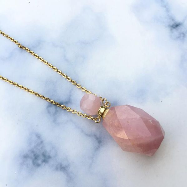faceted rose crystal necklace,pink crystal necklace,perfume bottle necklace,essential oil diffuser ,perfume bottle, Silver
faceted rose crystal necklace,pink crystal necklace,perfume bottle necklace,essential oil diffuser ,perfume bottle, Silver