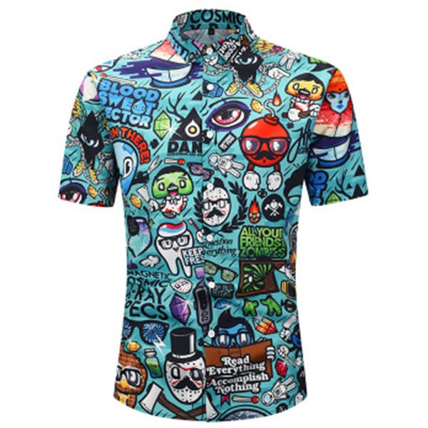 hawaiian shirt men summer breathable mens beach short sleeve loose men short sleeve 3d cartoon printing street male, White;black
hawaiian shirt men summer breathable mens beach short sleeve loose men short sleeve 3d cartoon printing street male, White;black